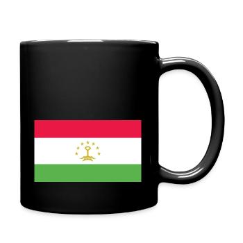 Tajikistan Flag - Full Colour Mug - black - Right