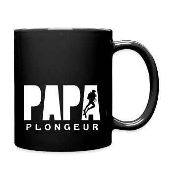 PAPA PLONGEUR 1 - Mug uni - noir - Droite