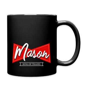 Mason King of trades - Tasse einfarbig - Schwarz - Rechts