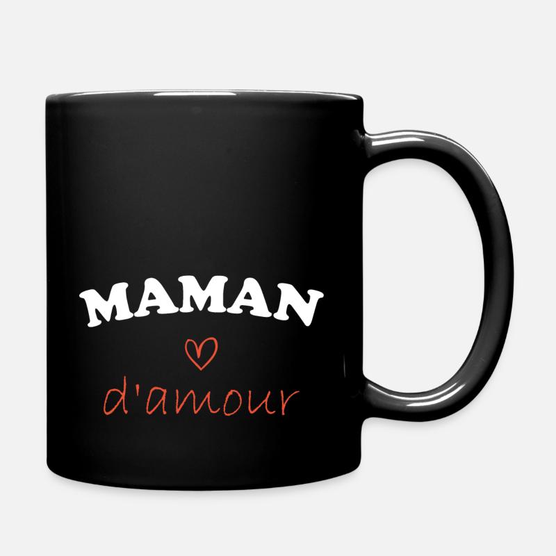Maman d'amour - Mug uni - noir
