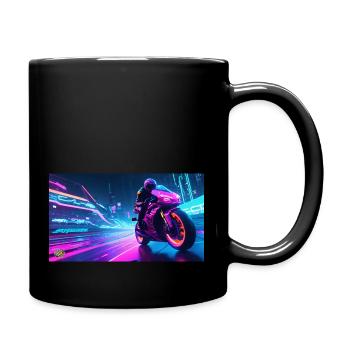 Cyber moto - Mug uni - noir - Droite