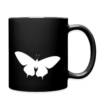 Design unique de t-shirt papillon - Mug uni - noir - Droite