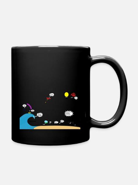 Tsunami - Tasse einfarbig - Schwarz