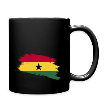 Ghana Flag - Full Colour Mug - black - Right
