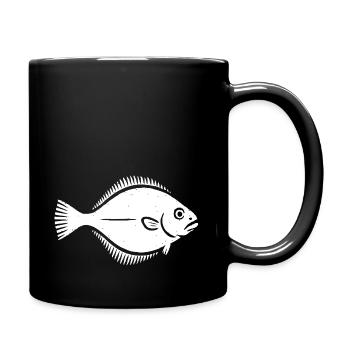 Plaice Flounder - Full Colour Mug - black - Right