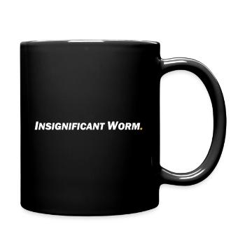 Ver insignifiant - Mug uni - noir - Droite