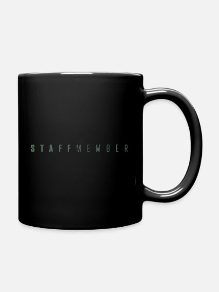 staff - Tasse einfarbig - Schwarz