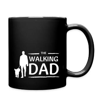 The Walking Dad The Walking Dad Dog Father child - Full Colour Mug - black - Right