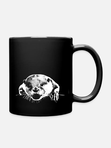 Otter - Tasse einfarbig - Schwarz