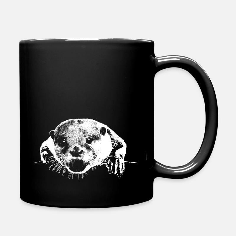 Otter - Tasse einfarbig - Schwarz
