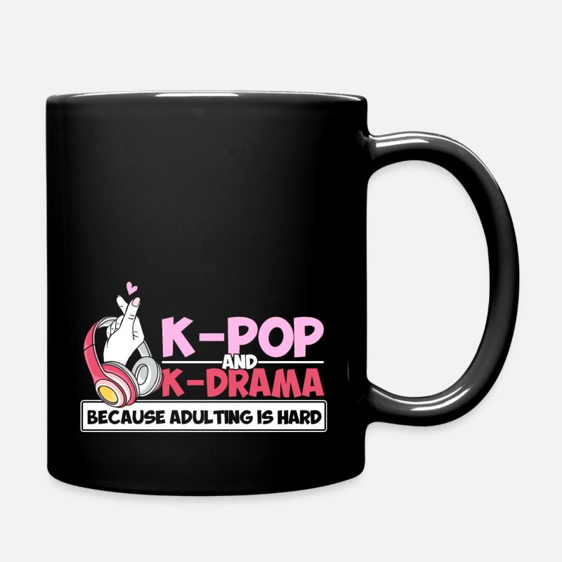 K-Pop K-Pop Marchandise K-Pop Cadeau de fan - Mug uni - noir