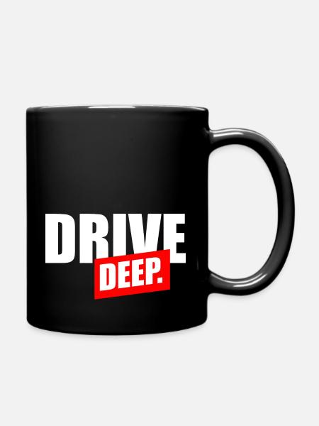 Drive Deep - Tasse einfarbig - Schwarz