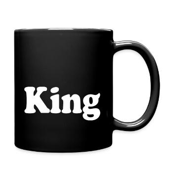 King - Tasse einfarbig - Schwarz - Rechts