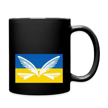 Ailes pour la liberté Paix - Mug uni - noir - Droite