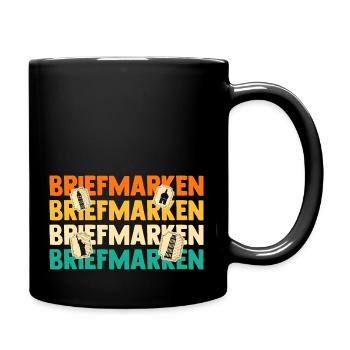 Philatelie Briefmarkensammlung Briefmarkensammler - Tasse einfarbig - Schwarz - Rechts