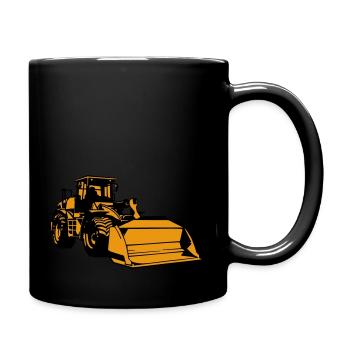 RADLADER Radlader - Tasse einfarbig - Schwarz - Rechts