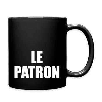 Le patron - Mug uni - noir - Droite