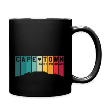 Cape Town Kapstadt Table Mountain Tafelberg Berg - Full Colour Mug - black - Right