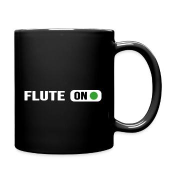 flute brass music concert flutist flute - Full Colour Mug - black - Right