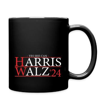 Kamala Walz 2024 - Kamala For President - Full Colour Mug - black - Right
