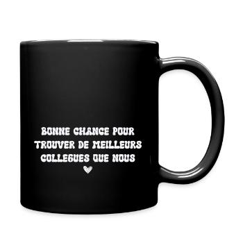Cadeau depart collegue de travail humour Homme - Mug uni - noir - Droite