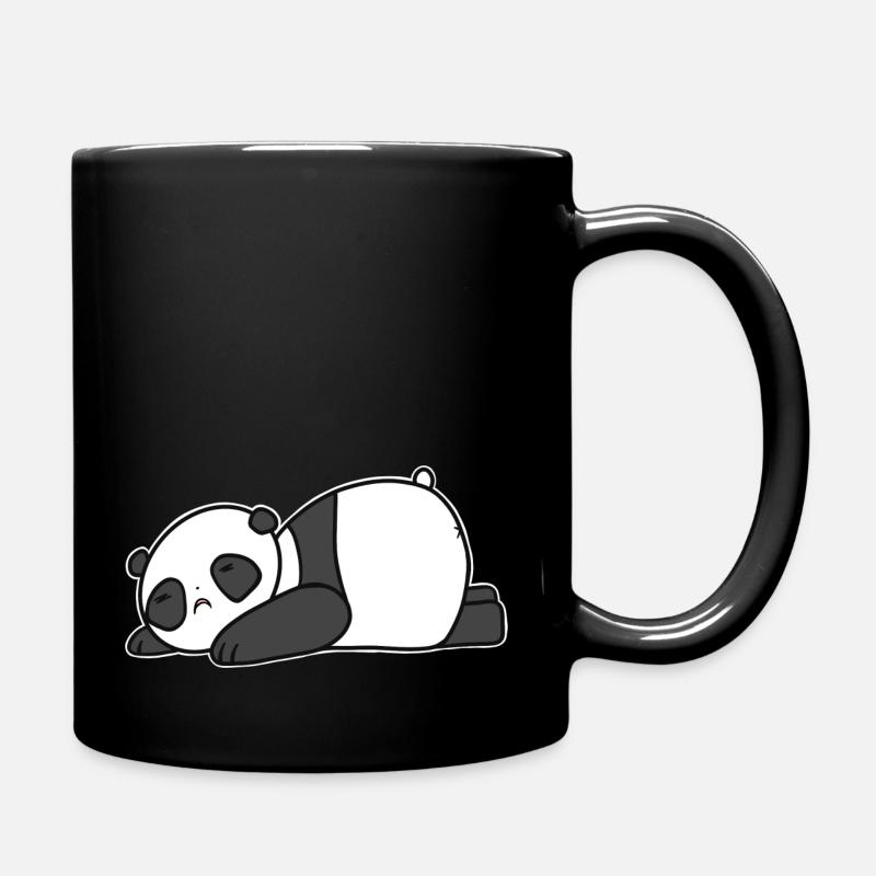 Panda triste couché - Mug uni - noir