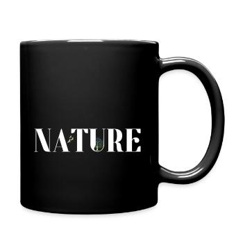 Natur - Tasse einfarbig - Schwarz - Rechts