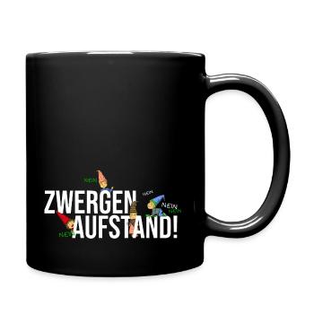 Zwerge - Kleinkind -Aufstand - Tasse einfarbig - Schwarz - Rechts