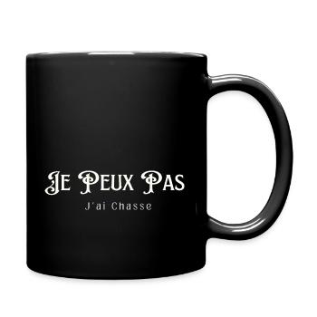 Ich kann nicht, ich habe gejagt - Tasse einfarbig - Schwarz - Rechts