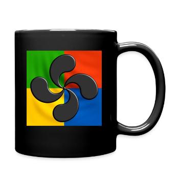 lauburu croix basque - Mug uni - noir - Droite