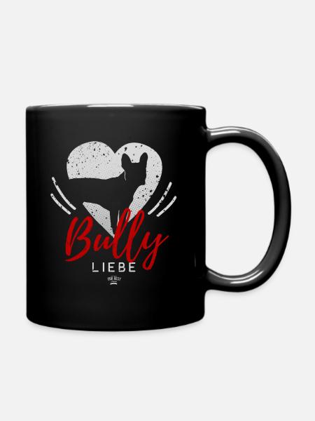 Bully Herz-Silhouette 2 - Tasse einfarbig - Schwarz