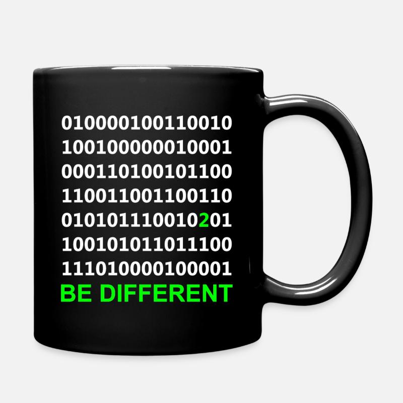 Être différent - Binaire - Numérique - Mug uni - noir