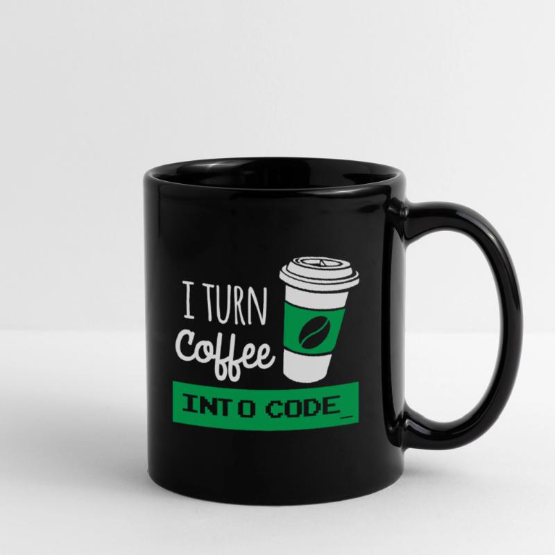 I turn coffee into code developer Mug uni