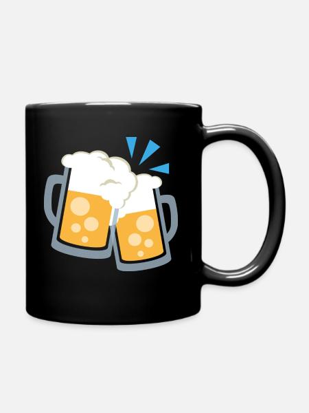 wiesn bier krüge - Tasse einfarbig - Schwarz