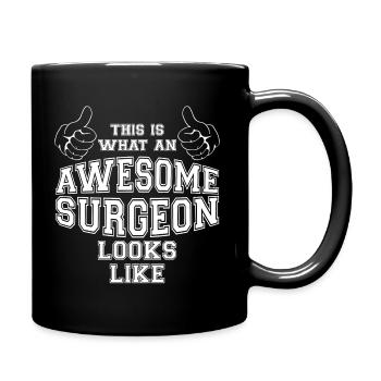 This is what an Awesome Surgeon Looks Like Gifts - Full Colour Mug - black - Right