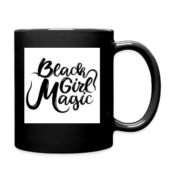 Black Girl Magic 1 Black Text - Full Colour Mug - black - Right