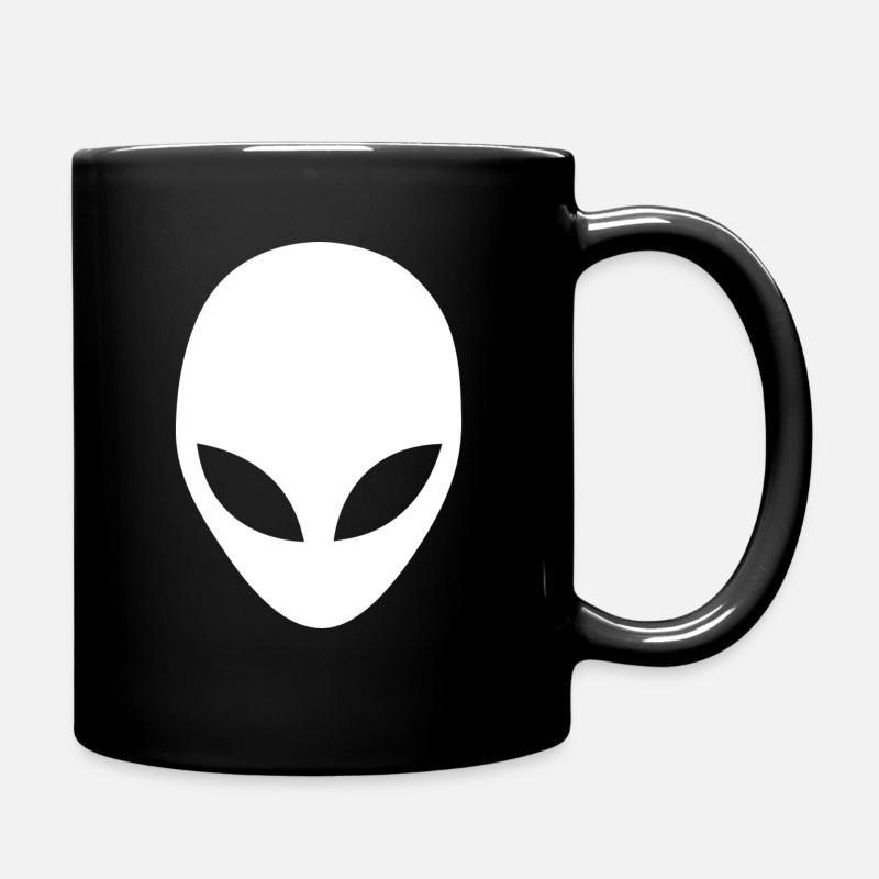 white Alien - Tasse einfarbig - Schwarz