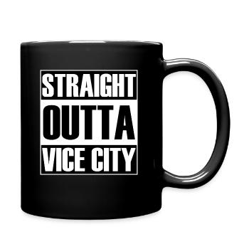 Straight outta Vice City - Full Colour Mug - black - Right