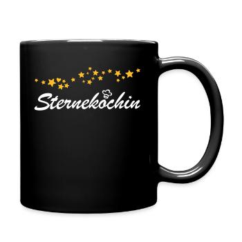 Koch kochen Köchin Sternekoch essen Sternchen - Tasse einfarbig - Schwarz - Rechts