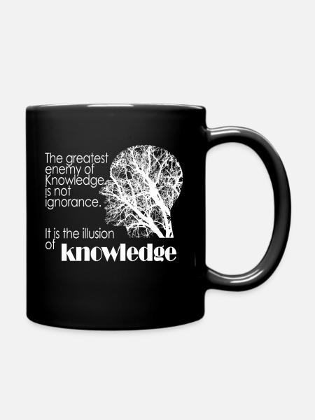 Enemy of knowledge - Tasse einfarbig - Schwarz