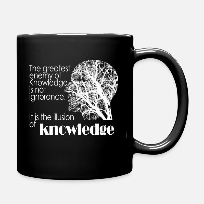 Enemy of knowledge - Tasse einfarbig - Schwarz