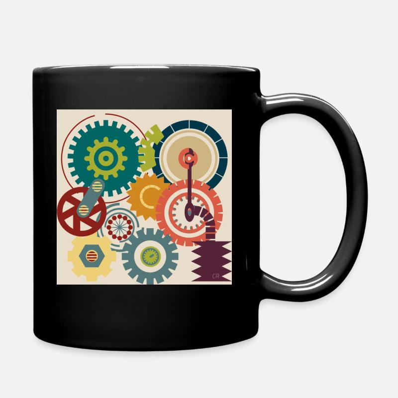 Grafik Kunst 🎨 - Tasse einfarbig - Schwarz