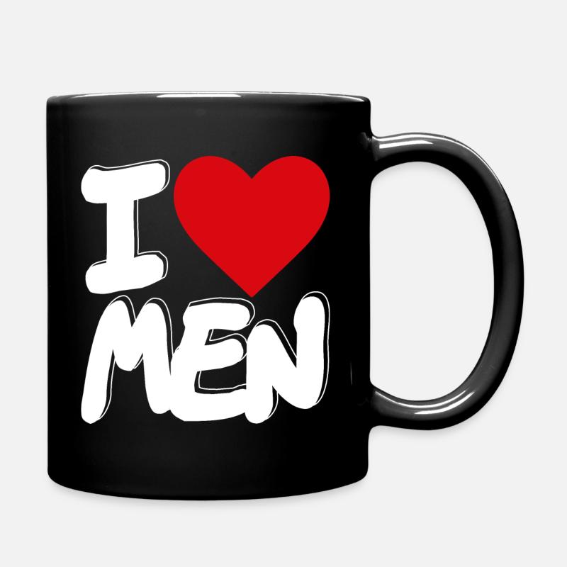 Je suis gay J’aime les hommes - Mug uni - noir