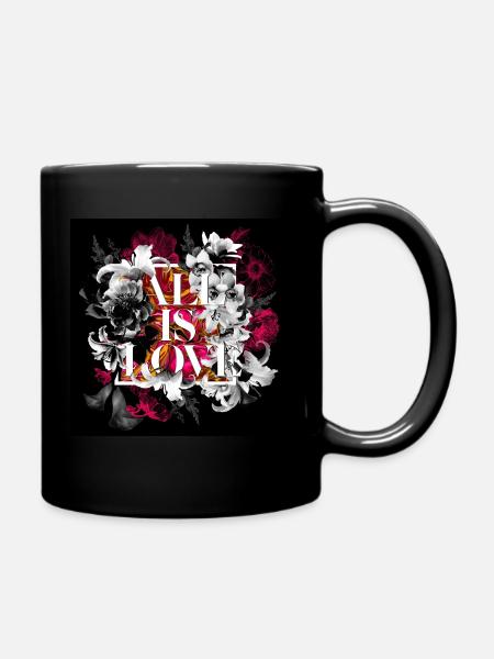 Tout est amour - Mug uni - noir