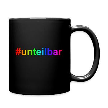 unteilbar wirsindmehr Demo gegen rechts - Tasse einfarbig - Schwarz - Rechts