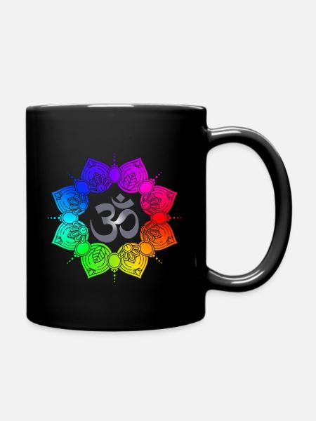 OM Mandala Yoga Meditation Bouddhisme Idée de cadeau - Mug uni - noir