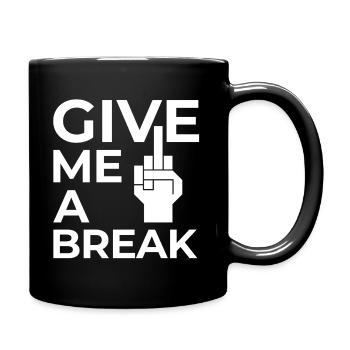 Laisse-moi tranquille - Mug uni - noir - Droite
