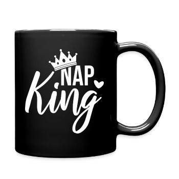 Baby saying Nap King - white - Full Colour Mug - black - Right
