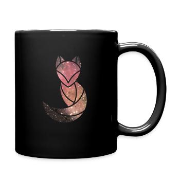 Space FUCHS | Sternenhimmel | Galaxie - Tasse einfarbig - Schwarz - Rechts