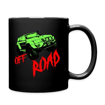 Tout terrain, SUV, Jepp, camion, sport automobile, rallye - Mug uni - noir - Droite